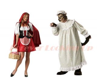  Couples Red Riding Hood Big Bad Wolf Halloween costumes SM 2X