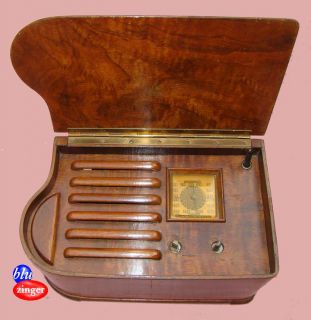 RARE Emerson 238 Jewel Box Antique Wood Radio 1939 Ingraham Cabinet 