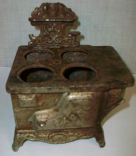 Vintage Eagle Cast Iron Metal Stove Oven Toy Sample