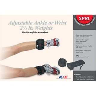 SPRI PL AWW2 5R Pro Line Ankle Wrist Weights Pair 5 Lbs
