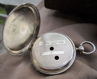 ANTIQUE SILVER KEY WIND POCKET WATCH CASE WITH FRENCH HALLMARKS