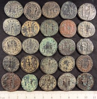 Premium Lot of 5 Uncleaned Roman Antoninianus Coins AE2 Billon 