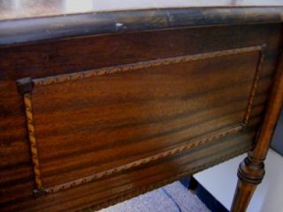   nice old SOLID WOOD writing desk with pull out drawer / storage area