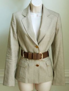 Antonio Melani Womens Long Sleeve Jacket Size 4 Driftwood New 