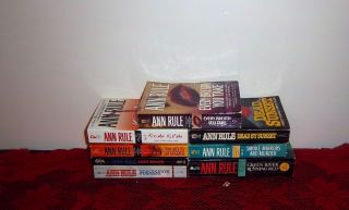 Ann Rule Lot of 8 Books True Crime Mystery