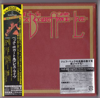 Jeff Beck Bogert Appice Live MHCP 586 7 Japan Mini LP 2CD