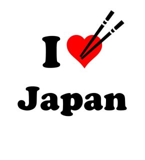 Shirt Neuf I Love Japan Japon Personnalisable Taille s XXL