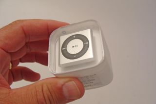 Apple iPod Shuffle 4th Generation Silver 2 GB MC584LL A Brand New Free 