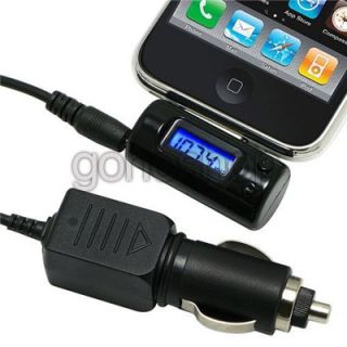  Radio Transmitter Car Charger w Remote for iPod Touch 4 4th Gen