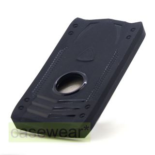 black rugged soft tpu gel skin cover case for new apple ipod nano 7th 