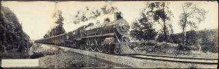 66 Antique Panaramic Photographs of Trains, Terminals, Railroad on CD