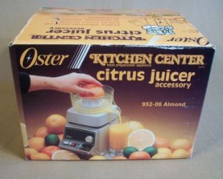 Oster Regency Kitchen Center Citrus Juicer Accessory Almond 952 06 