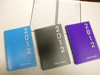 2012 Weekly Planner Appointment Calendar Agenda Book Purple