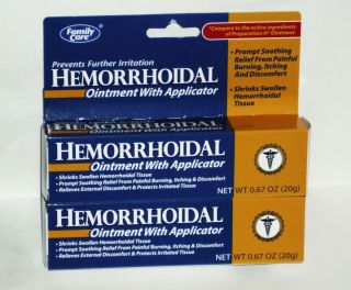 Family Care Hemorrhoidal Ointment Shrink Swollen Hemorrhoid Tissue 
