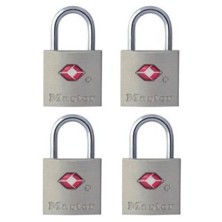 New Master Lock TSA Accepted Keyed Padlock 4 Pack