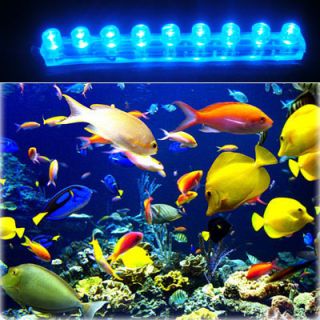 Blue Beauty Aquarium Moonlight Fish Tank 9 LED 9 LED Waterproof Lights 