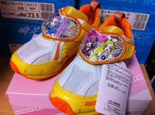 Sweet Pretty Cure Sneaker Shoes 16cm Yellow C541 Precure Japanese 