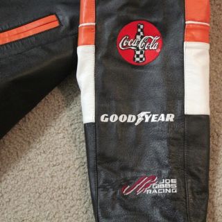 NASCAR  Tony Stewart Racing Leather Jacket Near Mint #20 