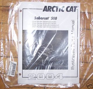 Arctic Cat Sabercat 500 Parts Manual ZR 2256 911