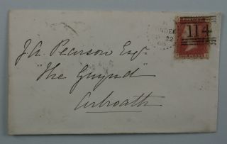 1865 1D Plate 86 Tied by Dundee Dotted Circle Duplex