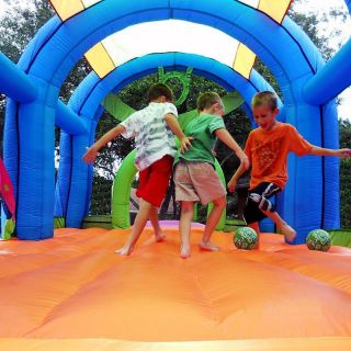 Soccer Arena Bounce House Inflatable Bouncer New