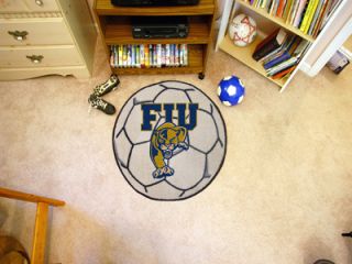   Panthers NCAA 27 Round Soccer Ball Area Rug Floor Mat