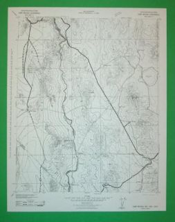 Camp Mohave Mohave City Kingman Arizona 1927 Topo Map