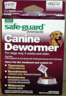 Safe Guard Dog Wormer Dewormer All WORMS40 Size 4 Gram