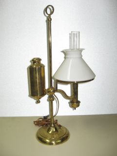 Antique CA Kleeman German Student Lamp Electrified