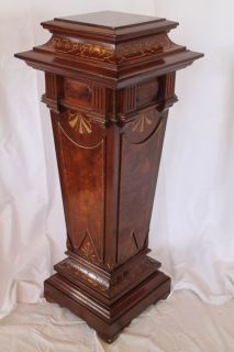 American 1870’s Walnut Renaissance Revival Victorian Pedestal
