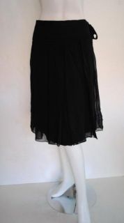 Armani COLLEZIONI Womens Pleated Silk Skirt 10 $555 New