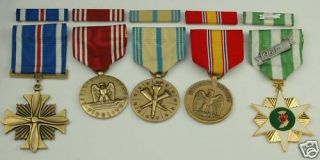Army VIETNAM WAR MEDALS RIBBON BAR Distinguished Flying Cross full 
