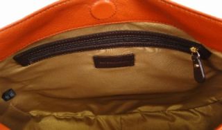 Antonio Melani Verticle Large Leather Hobo Handbag Purse Shoulder Bag 