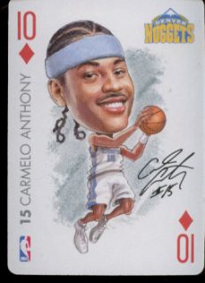 Carmelo Anthony Denver Nuggets NBA Playing Card 2004 Big Head 