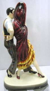 RARE Lorenzl Goldscheider Large Tango Dancers Figurine