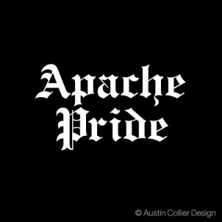 Apache Pride Vinyl Decal Car Sticker Native American
