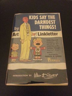    Say the Darndest Things Art Linkletter Charles Schultz Signed Copy