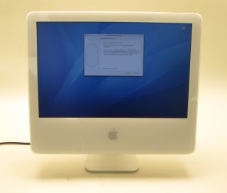 Apple iMac G5 2 0GHz 512MB RAM 250GB HDD 20 Screen A1076 as Is