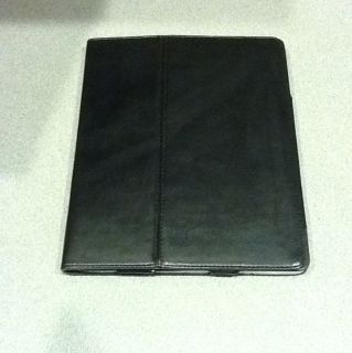Apple iPad 2 Black Leather Case Brand New
