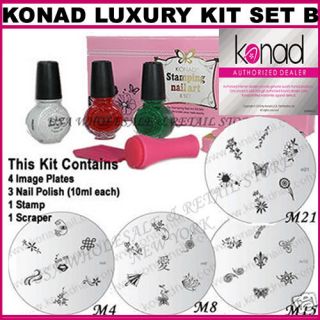Pick Any Konad Stamping Nail Art Kit Polish Image Plate USA Seller 