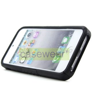 iphone 5 with black apex kickstand double layer hard case