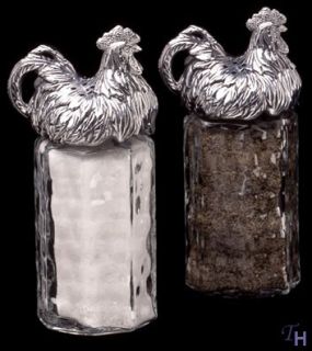 Arthur Court Rooster Salt Pepper Shakers