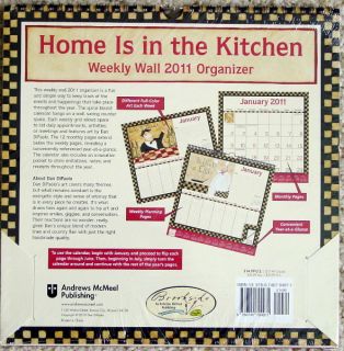 2011 Home Is in The Kitchen Organizing Wall Calendar