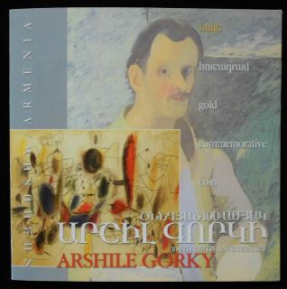 Armenia Armenian American Painter Arshile Gorky US Very RARE 999 Gold 