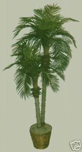 Artificial Silk Phoenix Palm x 2 Tree Plant Bush Pool Patio Decor 
