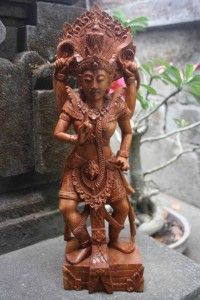   of Fire Bali Art Sculpture Hand Wood Carved Statue Artis Signed