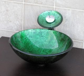 Bathroom Artistic Glass Vessel Vanity Sink Faucet 9049M