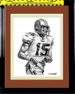 Michael Crabtree Lithograph Poster Prt in 49ers Jersey