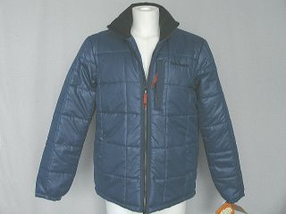 New $98 Timberland Asher Quilted Jacket Coat L Lightweight Puffer Blue 