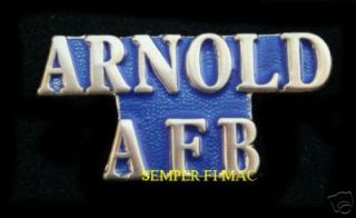 Arnold Air Force Base AFB US Air Force Tennessee Pin